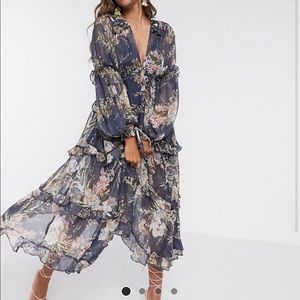 ASOS floral midi dress
